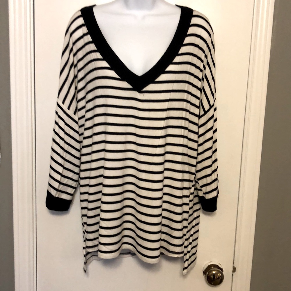 Ladies size medium striped top